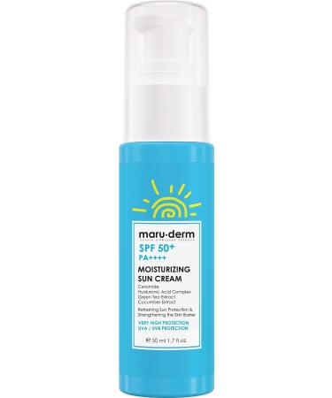 Maru.Derm Sun Cream | SPF 50+ Moisturizing Sun Cream 50 ML | PA++++ New Formula