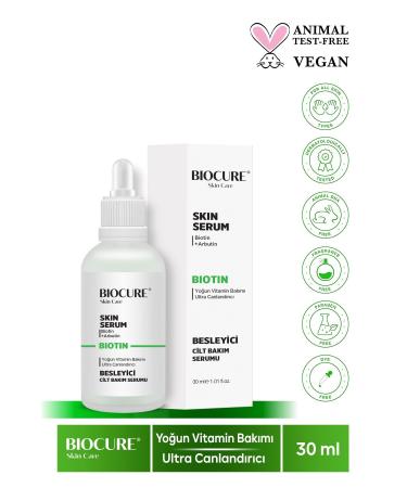 Biocure Biotin Nourishing Intensive Vitamin Care Ultra Revitalizing Skin Care Serum 30 ML - Buy Online on GoSupps.com