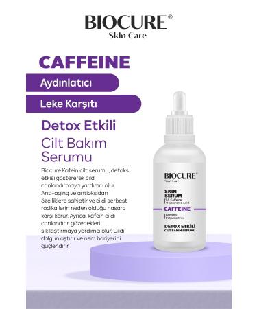 Biocure Caffeine Skin Care Serum Detox Effective Purifying & Plumping 30 ml - Buy Online on GoSupps.com