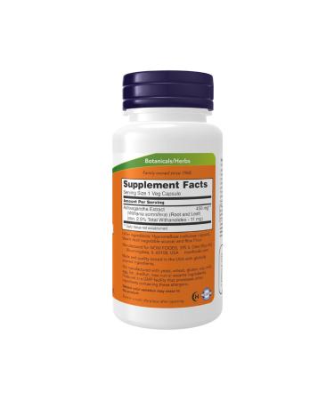 Now Foods Ashwaganda Extract 90 Capsules - Buy Online on GoSupps.com