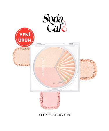 PERIPERA Pearly Highlighter Palette PERIPERA V Highlighter Ad (001 Shining On)