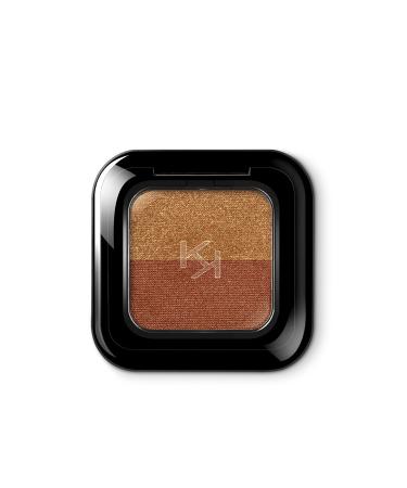 KIKO Bright Duo Eyeshadow - Intensely Pigmented Matte & Shimmery & Metallic Finish Eyeshadow 1.8G