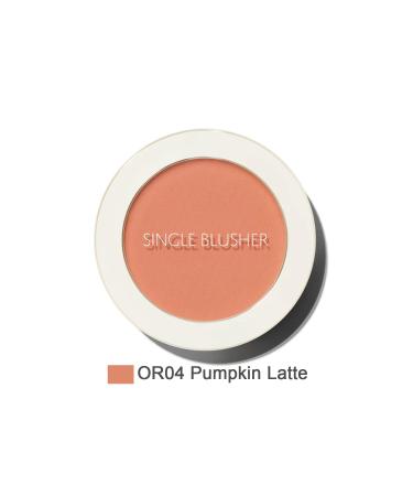 The Saem Sebum Controlling Single Powder Blush - Saemmul Single Blusher- Pumpkin Latte