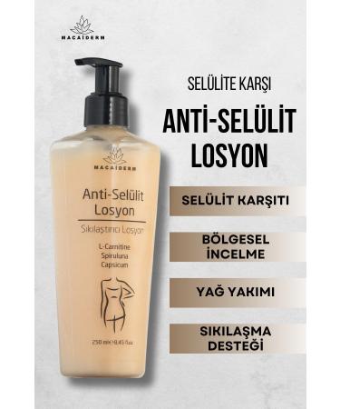 Macaiderm Anti-Cellulite Lotion Helps to Reduce the Appearance of Cellulite 250 ml - Buy Online on GoSupps.com