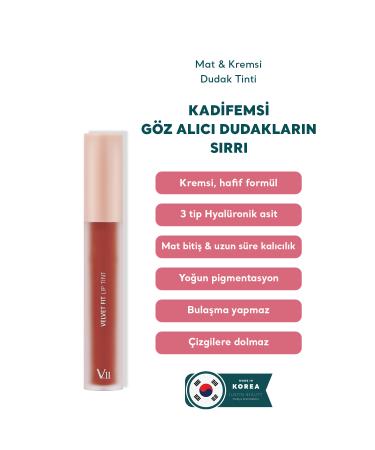 Village 11 Factory Velvet Fit Lip Tint Woody Rose 4.7g - Matte & Creamy Lip Tint