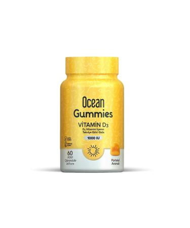 Ocean Gummies Vitamin D3 60 Chewable Gel Form