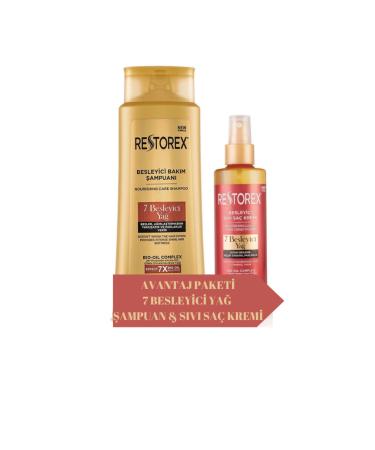 Restorex 7 Nourishing Oil Care Shampoo 500 ml + Liquid Hair Care Conditioner 200 ml