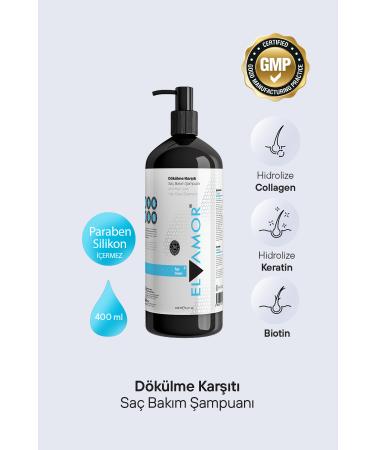 inMAX Elamor Men (BIOTINE & COLLAGEN) Hair Strengthening Anti-Loss Shampoo 400 ml