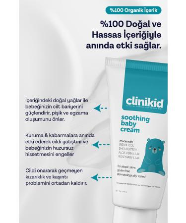 Clinikid Atopic Skin Soothing & Moisturizing Cream - Buy Online on GoSupps.com