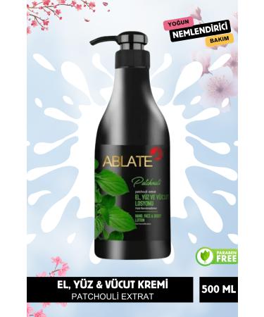 ABLATE Hand Face Body Lotion 500ml Patchouli Extract