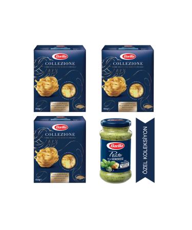 Barilla Tagliatelle X 3 Pieces & Pesto Genovese Sauce - Buy Online on GoSupps.com