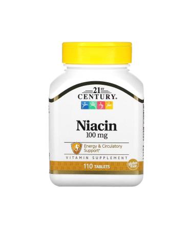 21st Century Niacin 100 mg 110 Tablets