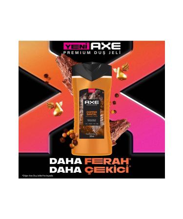 Axe Premium Collection Shower Gel Copper Santal 3 In 1 Body Hair Face 300 ml X2 - Buy Online on GoSupps.com