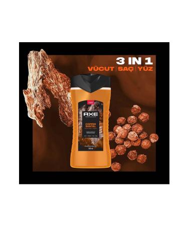 Axe Premium Collection Shower Gel Copper Santal 3 In 1 Body Hair Face 300 ml X2 - Buy Online on GoSupps.com