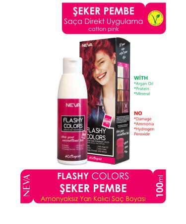 Flashy Colors Flashy Color Candy Pink 100ml Vegan Direct Applied Hair Dye