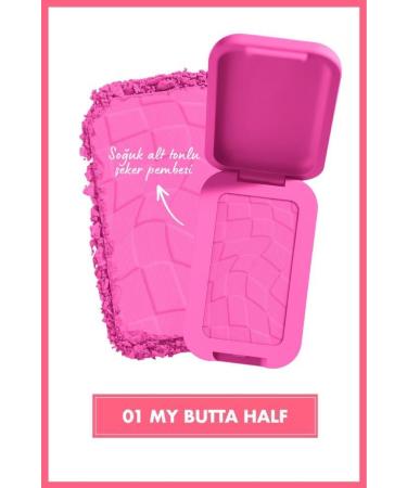 NYX Professional Makeup Buttermelt Blush Creamy Pink Powder Blush - 01 My Butta Half - Buy Online on GoSupps.com