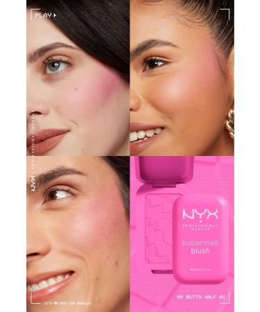 NYX Professional Makeup Buttermelt Blush Creamy Pink Powder Blush - 01 My Butta Half - Buy Online on GoSupps.com