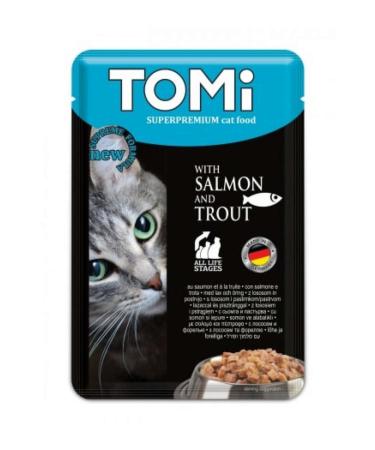 Tomi Cat Salmon & Trout Pouch Food 100gr 543133