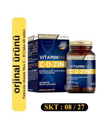 Nutraxin Vitamin Max CD-Zinc 60 Tablets