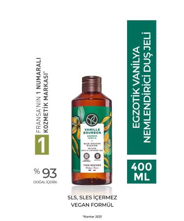 Yves Rocher Natural Foaming Silky Textured Moisturizer Concentrated Exotic Vanilla Scented 400ml eleg.2970