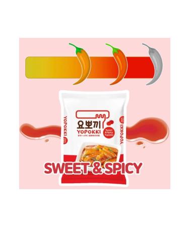 Tteokbokki Korean instant rice cake with sweet and spicy sauce Yopokki small size for 1 person 120gr
