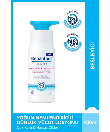 Bepanthen Derma Daily Intensive Moisturizing Body Lotion 400 ml L Very Dry and Sensitive Skin