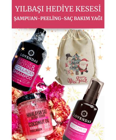 Lovendas New Year Gift Bag Shampoo - Peeling - Care Oil