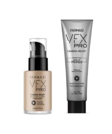 Farmasi Vfx Pro Foundation Natural Beige 10 And Makeup Base 25 Ml - Buy Online on GoSupps.com