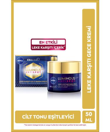 NIVEA Luminous630 Anti-Blemish Night Facial Cream 50ml BLK WW23