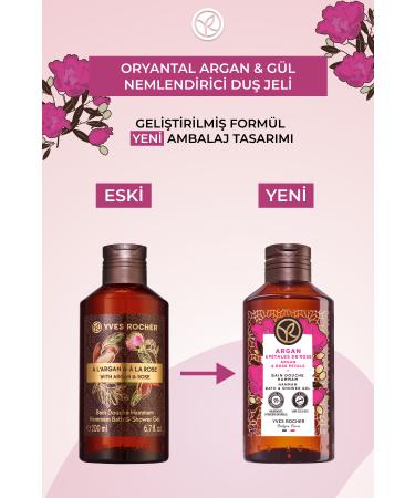 Yves Rocher Deep Cleansing Moisture Balance Argan Rose Scented Shower Gel 200ml eleg.2916 - Buy Online on GoSupps.com
