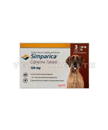 Bestevet Simparica 3 Tablets for Dogs 40-60 Kg SKT:03.26