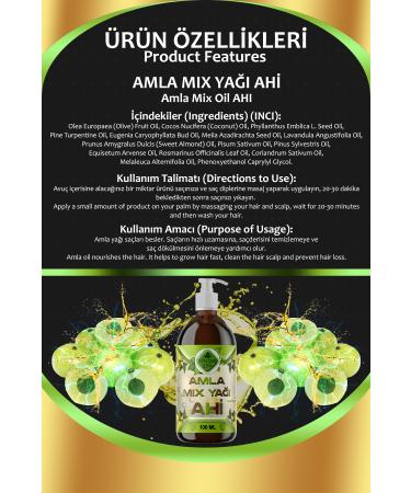 Gokcek Healing Amla Mix Oil Ahi 100 Ml - Buy Online on GoSupps.com