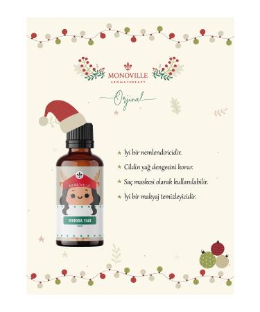 Monoville Jojoba Oil 30 ml Grape Oil 30 ml Castor Oil 30 ml (New Year Gift Set) 3x30 ml - Buy Online on GoSupps.com