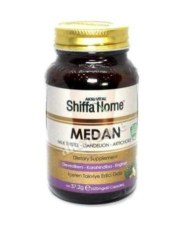 Shiffa Home Medan Thistle Dandelion Artichoke 620 Mg 60 Capsules - Buy Online on GoSupps.com