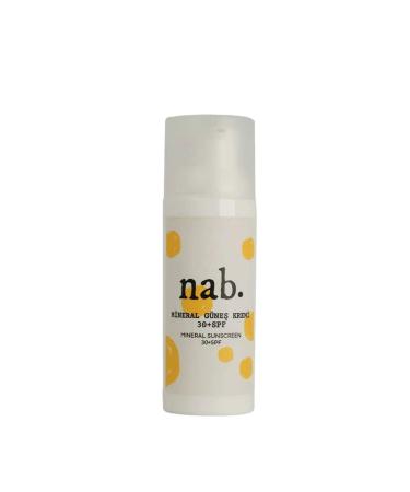 nab. Natural Mineral Sunscreen 30 Spf 50 ml - Cosmos Certified Protection