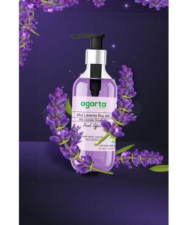 Agarta Natural Aha Lavender Shower Gel 400 ml - Buy Online on GoSupps.com