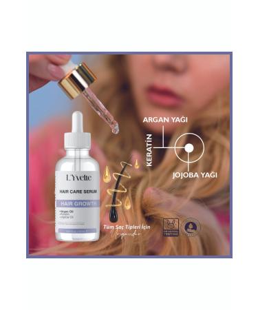 LYvette Hair Growth Serum for Slow Growing and Extremely Damaged Hair with Argan and Keratin Essence - Buy Online on GoSupps.com