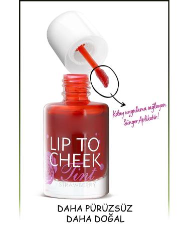 Gtir Beauty Lip To Cheek Tint / Liquid Lipstick & Blush Strawberry Color - Buy Online on GoSupps.com