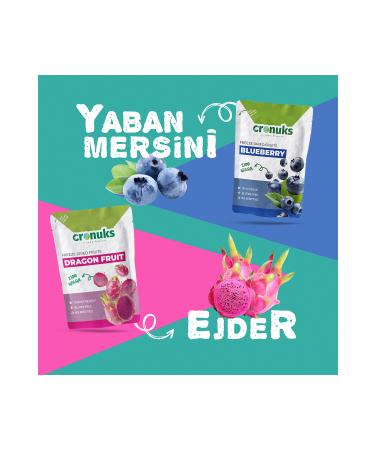 Cronuks Freeze Dried 2-Piece Vitamin C Blueberry - Dragon Fruit 16gr X 2