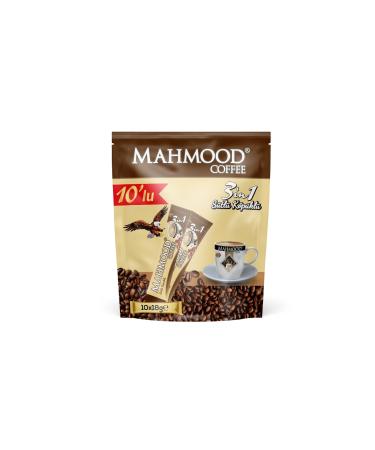 Mahmood Coffee 3 in 1 Milky Foam Coffee 18 gr x 10 Pieces x 10 Pack - Buy Online on GoSupps.com