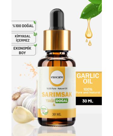 exocare Garlic Oil 0 Pure and Natural Herbal Oil Glass Dropper Natural Care Natural Garlic Oil 30ml