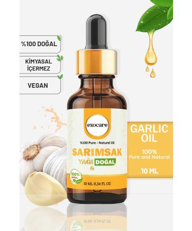 exocare Garlic Oil 0 Pure and Natural Herbal Oil Glass Dropper Natural Care Natural Garlic Oil 10ml