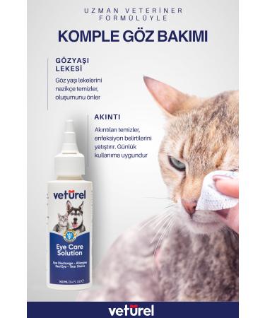 Veturel Cat Eye Drops Cat Paw Cleaning Cat Fur Health Paw Care 300ml - Eye Care Solution - Buy Online on GoSupps.com