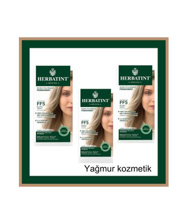 Herbatint FF5 Blond Sable Sand Blonde Hair Dye 3 Pack