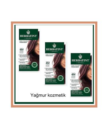 Herbatint 4M Chatain Acajou Chestnut Hair Dye 3 Pack