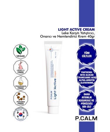 P Calm P.calm Tranexamic Acid Arbutin Containing Anti-Scar and Anti-Blemish Repair Light Active Cream 40gr