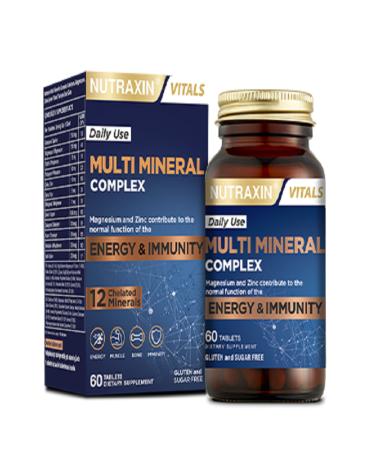 Nutraxin MultiMineral Complex Energy Immun 60 Tablets