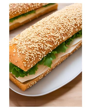 ASAF UNLU MAMULLER Sesame Sandwich Bread 100 gr (5X100 GR) (4 PACKS WILL BE SENT.) - Buy Online on GoSupps.com