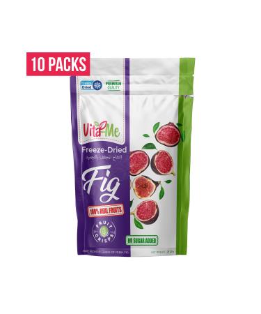 Vita-Me Freeze Dried Fig 25 Gram - Freeze Dried Crispy Fig Snack 10 Pieces