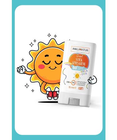 INKLINATUR Spf 50 Natural Stick Sun Cream for Babies and Children - Sensitive Skin Protection - Buy Online on GoSupps.com